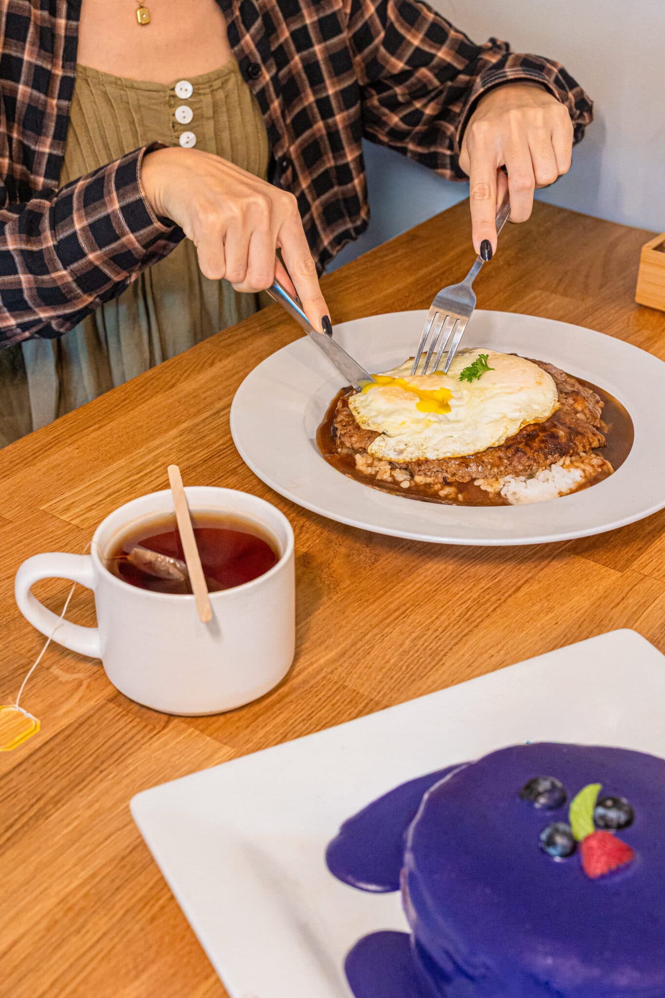 Brunch dishes at YogurStory near Pagoda Hotel Honolulu